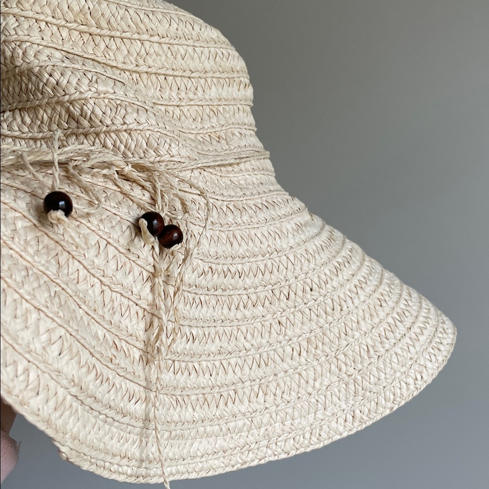 100% Natural Straw Wide Floppy Brim Sunhat
